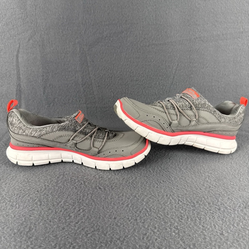 Skechers Woman's Sports F190-2 Grey Pink Running‎ Shoes Sneakers Size 5.5